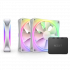 NZXT F120 RGB DUO 120mm RGB fan Triple - White